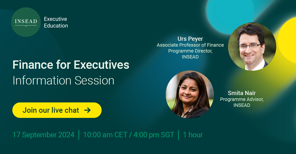 Finance for Executives – Finance & Accounting Course | INSEAD